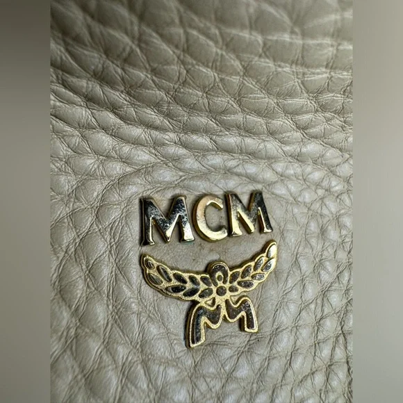 #244 MCM Pebbled Leather Hobo Shoulder Bag - Picture 16 of 16